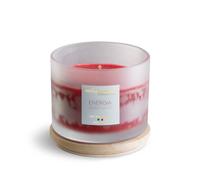 NATURE CANDLE candela profumata 100% cera vegetale - Linea Amati 380g Energia - Liquirizia e Lamponi