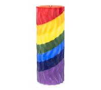 Candela profumata onde arcobaleno 7 chakra 21 x 6,5 cm. caprifoglio cedro