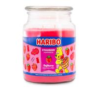 Candela profumata Haribo Strawberry Happiness, candela in vetro, fragola, fino a 100 h, 510 g