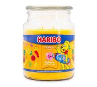Candela profumata Haribo Tropical Fun, candela in vetro, frutti tropicali, fino a 100 h, 510g