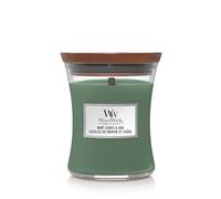 WoodWick Medium Hourglass Candles Candela profumata 275 g variante Mint Leaves & Oak