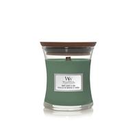 Woodwick Mint Leaves & Oak candela profumata con stoppino in legno 85 g