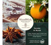 Candela profumata WoodWick ReNew Collection Incenso e Mirra 368 g 0,93