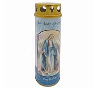 Candela Religiosa A Pilastro E Cappuccio Antivento E Preghiera - Scegli Design