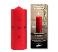 Candela rituale Vieni a Me rossa 5,5 x 14 cm tradizionalmente usata per