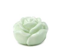 CANDELA ROSA LACCATA VERDE 12X8CM (28083)