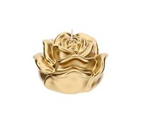 CANDELA ROSA ORO MATT METALL. DIA. 12X8CM