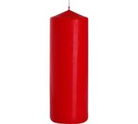 Candela rossa, Ø 8 x 25 cm alto, ca. 160 H Durata.