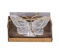 Candela rossa "Butterfly" a forma di farfalla - Antica - Tortora BD: 2,5 ore