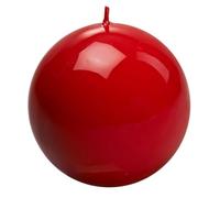 Candela Rossa Rotonda a Palla 6 cm sfera Decorativa in Cera per Candelieri natale Centrotavola a pallina Ideale per Decorazioni Natalizie Tavola Ambienti Tonda Per Atmosfere Calde e Raffinate