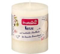 Candela Rustik 80/68 avorio, 1 pezzo - Marchio DM Germania - Compatibile con profissimo - Kerze rustik 80/68 elfenbein, 1 St