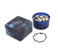 Candela Segni Zodiacali con Gemme, Bracciale Incluso, Idea Regalo (Vergine)