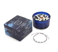 Candela Segni Zodiacali con Gemme, Lievemente Profumata, Bracciale Incluso, Idea Regalo (Cancro)