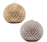Candela set da 2 oro o argento di natale per candelabro centrotavola decorazioni