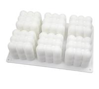 Candela Stampi In Silicone Stampo in silicone for candele, 6 pezzi, grande palla di bolle fai da te, sapone fatto a mano, stampo in resina gesso, for torte, cubetti ghiaccio, forniture for la cottura