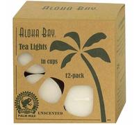 Candela Vetro Porta-Tealight Bianca, 12/0.7 Oz Di Aloha Bay