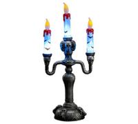 Candelabro con luci h. 40 cm -batterie escluse - decorazione gotica
