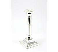 Candelabro In Argento Portacandele Con Incisione