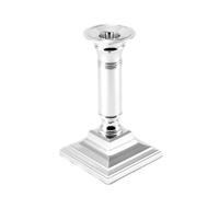 Candelabro In Argento Portacandele Con Incisione