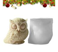 Candelaio da gufo | Forma di silicone a gufo 3D riutilizzabile - creativa artigianale per, sapone, resina | Forma di animale per principianti, decorazioni per la casa, r
