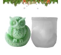 Candelaio da gufo | Forma di silicone agufo 3D riutilizzabile -creativa artigianale per, sapone, resina | Forma di animale per principianti, decorazioni per la casa, re