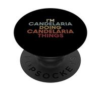 Candelaria Name Candelaria Personalized Name First Given PopSockets PopGrip Adesivo