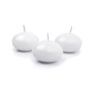 Candele 10 Pezzi galleggianti Galleggiante Bianca da 5 cm