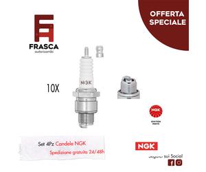 Candele 10 Pezzi NGK Passo Corto B7HS Piaggio Vespa 50 Special