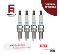 Candele 4 Pezzi NGK Fiat Bravo II 1.4 16V 140 CV 1.4 T-Jet 150 CV 120 CV