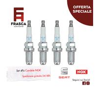 Candele 4 Pezzi NGK Seat Altea 1.6 102 CV 1.6 LPG 102 CV 1.6 Multijet 102 CV