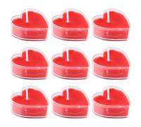 Candele a Forma di Cuore Profumate 9 Pezzi Rosse in Paraffina