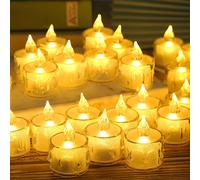 Candele a LED,35 Pezzi Senza Fiamma,Candele Led Con Batterie,Candele Elettriche