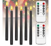 Candele A LED,6 Pezzi 28CM Candele Coniche Led Con 2 Telecomando,Candele LED Senza Fiamma,Lume Di Candela A LED,Candele Elettriche Per Natale,Pasqua,Vacanze,Decorazione Della Stanza,Matrimonio