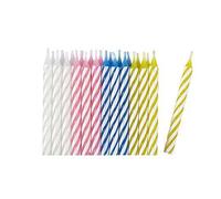 Candele A Righe Colorate Spiral 24 Pezzi 9900757 Anagram Amscan
