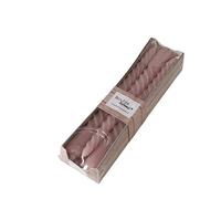 Candele a spirale rosa, set da 6 pezzi, altezza 20 cm, diametro 2 cm, circa 4 ore, durata di combustione, candele intrecciate, candele romantiche per matrimoni, compleanni, battesimi e decorazioni da