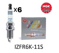 Candele Accensione NGK LASER IRIDIUM IZFR6K-11S (5266) - Set Di 6