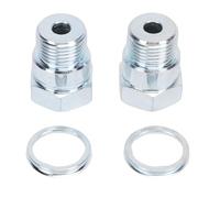 Candele anti-fouler 2 pezzi, adattatore per candele robusto in materiale d'acciaio con 2 guarnizioni, distanziatore motore per sede guarnizione 18 mm, misura universale