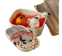 Candele Aromatiche Halloween | Zucca Fantasma Teschio Lapide Candele Decorative,Centro di Tavola Gotico Terapia per Camera da Letto Casa Festa | Decorazione Casa Camera Festa Vacanze Halloween