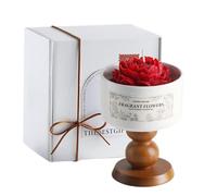 Candele aromatiche per la casa - Candele aromatiche naturali per la casa, candele aromatiche per la casa di lusso | Candele profumate alla camelia a forma di tazza di tè, fragranza fatta in casa in