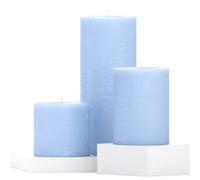 Candele assortite CANDWAX a colonna - Set di 3 candele rustiche a colonna, include candele profumate da 3"", 4"" e 8"" - Candele a lunga combustione