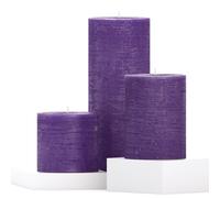 Candele assortite CANDWAX a colonna - Set di 3 candele rustiche a colonna, include candele profumate da 3"", 4"" e 8"" - Candele a lunga combustione