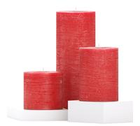 Candele assortite CANDWAX a colonna - Set di 3 candele rustiche a colonna, include candele profumate da 3"", 4"" e 8"" - Candele a lunga combustione