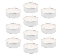 candele, candele non profumate | Candele da tè senza fumo da 10 pezzi | Candele tea light senza fumo, antigoccia e di lunga durata per piscina, matrimoni, Natale