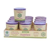 Candele Chakra Votive Felicità Viola 12 Pezzi