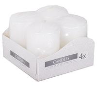CANDELE CILINDRICHE BIANCHE 6 CM - 4 Pz