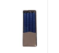 Candele cilindriche colore pieno Ø 1,9 cm 12 pezzi - Blu
