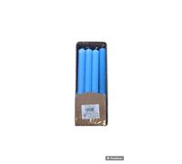 Candele cilindriche colore pieno Ø 1,9 cm 12 pezzi - Celeste bebè