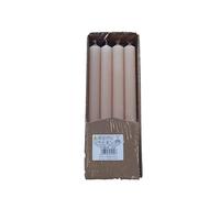 Candele cilindriche colore pieno Ø 1,9 cm 12 pezzi - Cipria