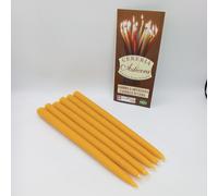 Candele con cera d'api 2 cm alta 30 cm +/-75 grammi 9 ore - confezione a scelta
