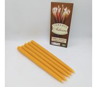 Candele con cera d'api 2 cm alta 30 cm +/-75 grammi 9 ore - confezione a scelta